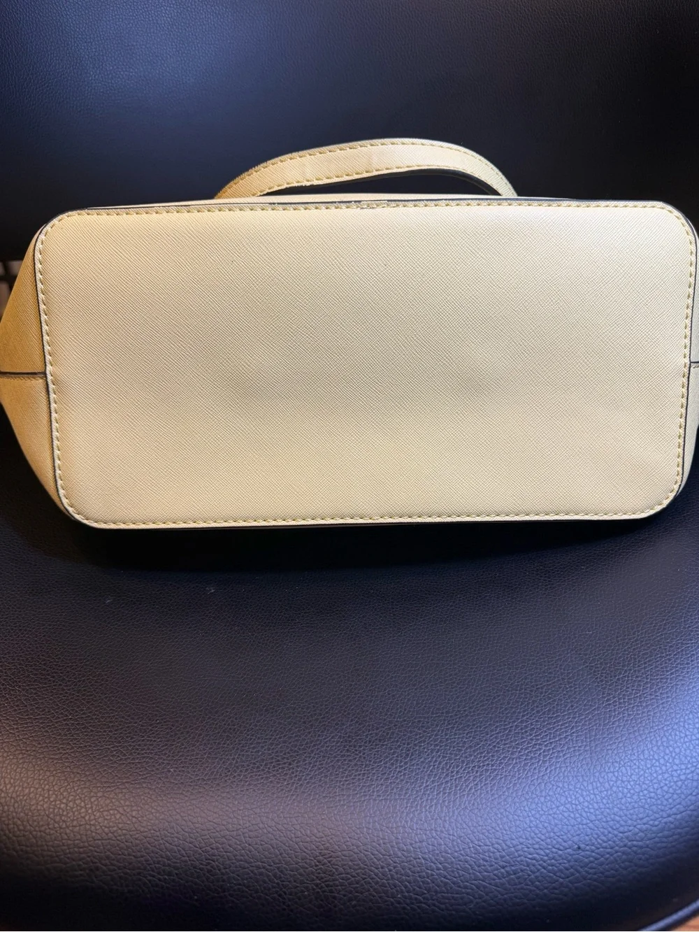 GUESS Los Angeles Yellow Tote with Gold Accent Charm